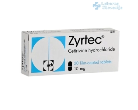 Zyrtec 10 mg - Filmsko obložene tablete za lajšanje alergij